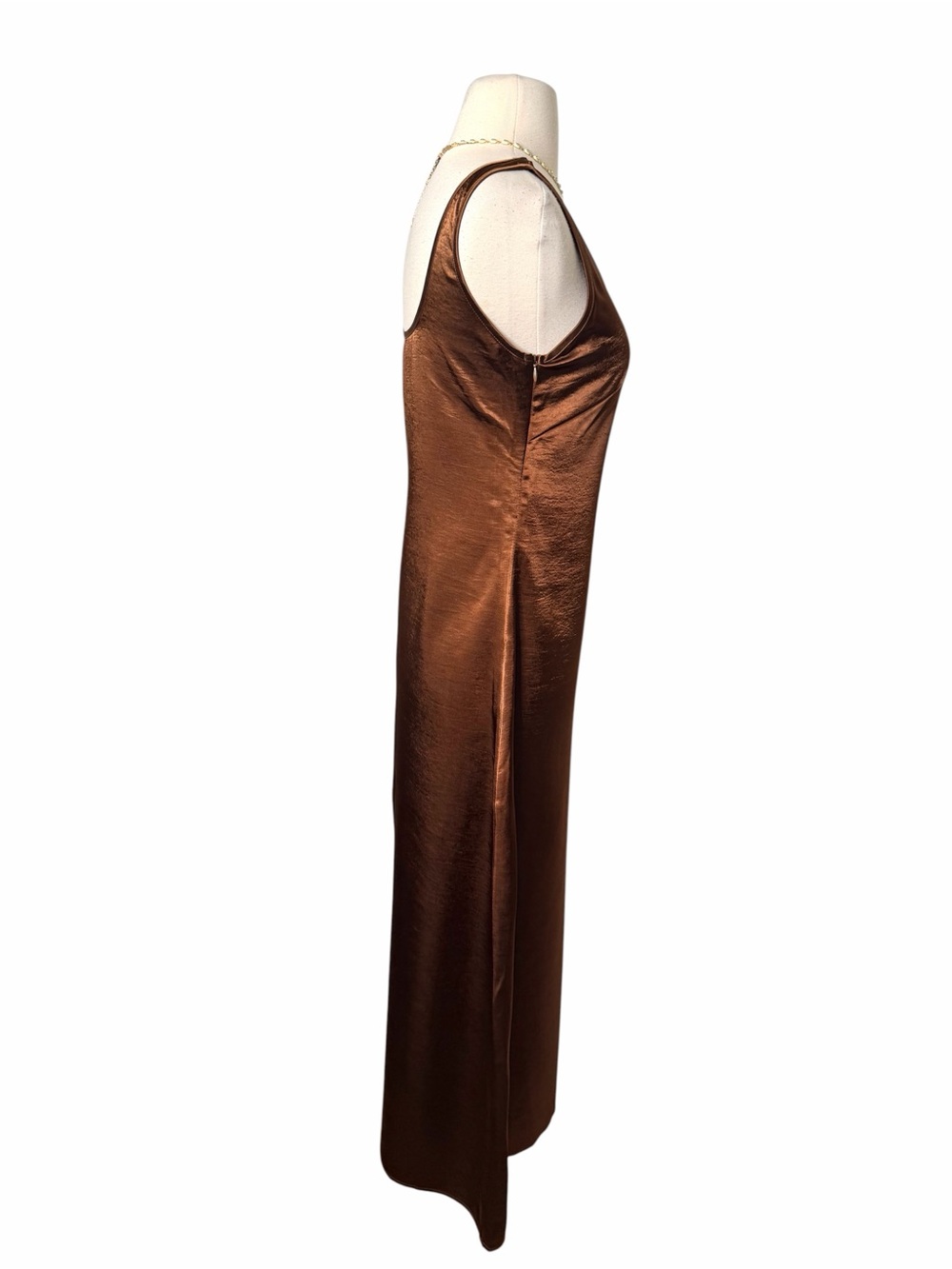 VINTAGE Satin Midi Slip Dress. - Picture 7 of 7